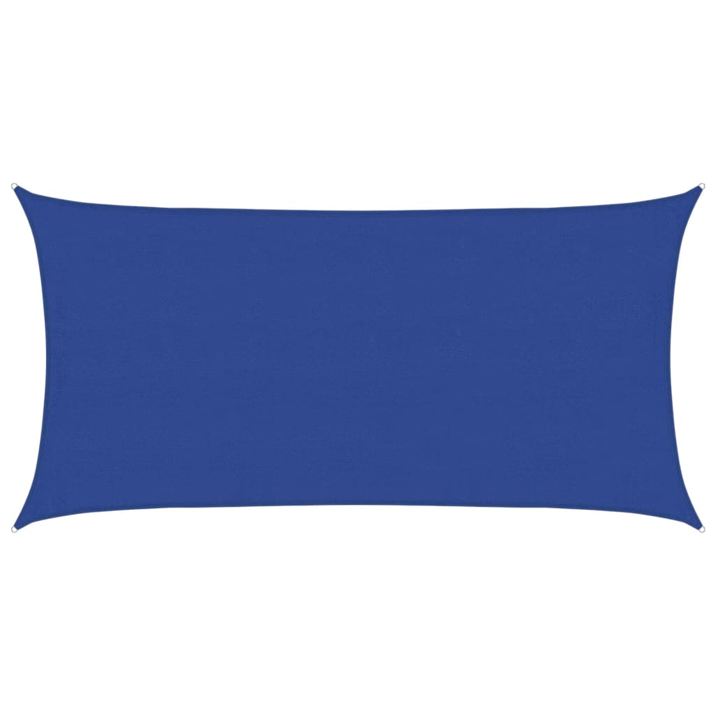 vidaXL Sunshade Sail 160 g/m² Rectangular Blue 4x7 m HDPE