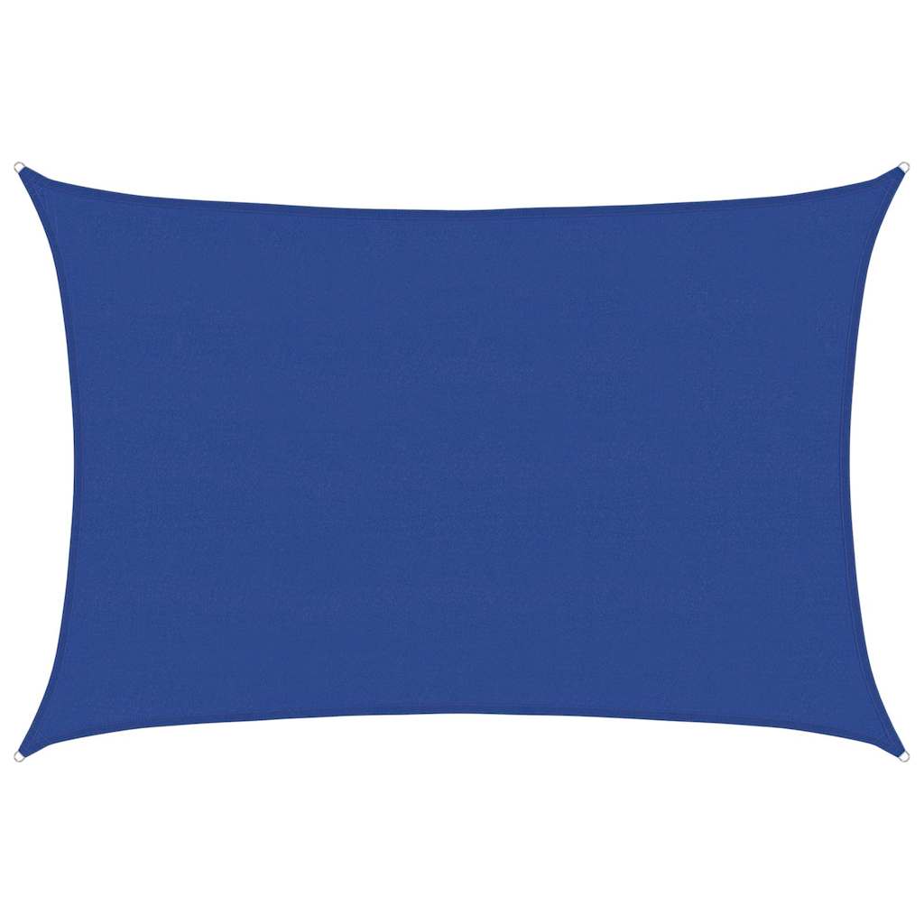 vidaXL Sunshade Sail 160 g/m² Rectangular Blue 5x7 m HDPE