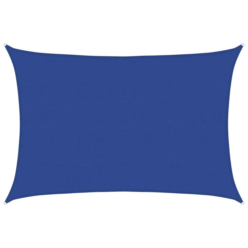 vidaXL Sunshade Sail 160 g/m² Rectangular Blue 5x7 m HDPE