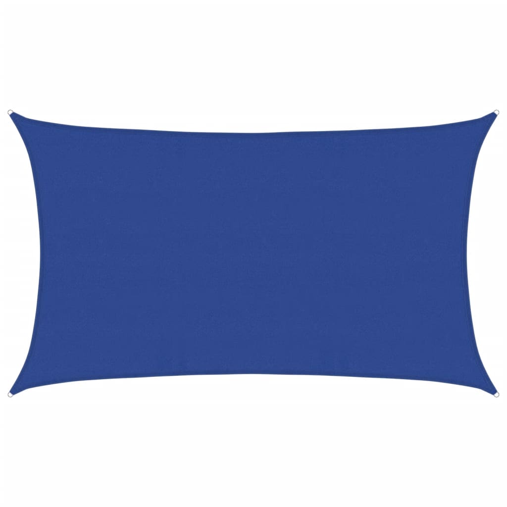 vidaXL Sunshade Sail 160 g/m² Rectangular Blue 5x8 m HDPE