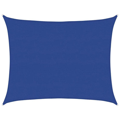 vidaXL Sunshade Sail 160 g/m² Rectangular Blue 6x7 m HDPE