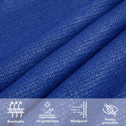 vidaXL Sunshade Sail 160 g/m² Rectangular Blue 6x7 m HDPE