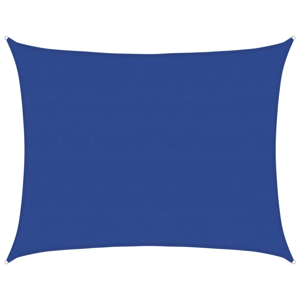 vidaXL Sunshade Sail 160 g/m² Rectangular Blue 6x8 m HDPE
