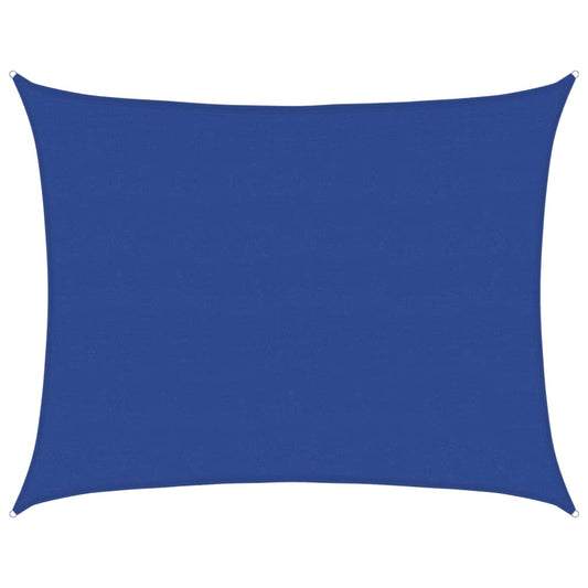 vidaXL Sunshade Sail 160 g/m² Rectangular Blue 6x8 m HDPE