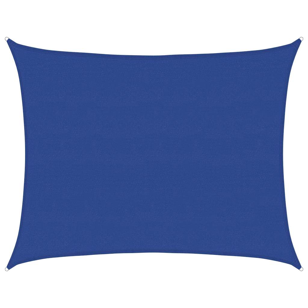 vidaXL Sunshade Sail 160 g/m² Rectangular Blue 6x8 m HDPE