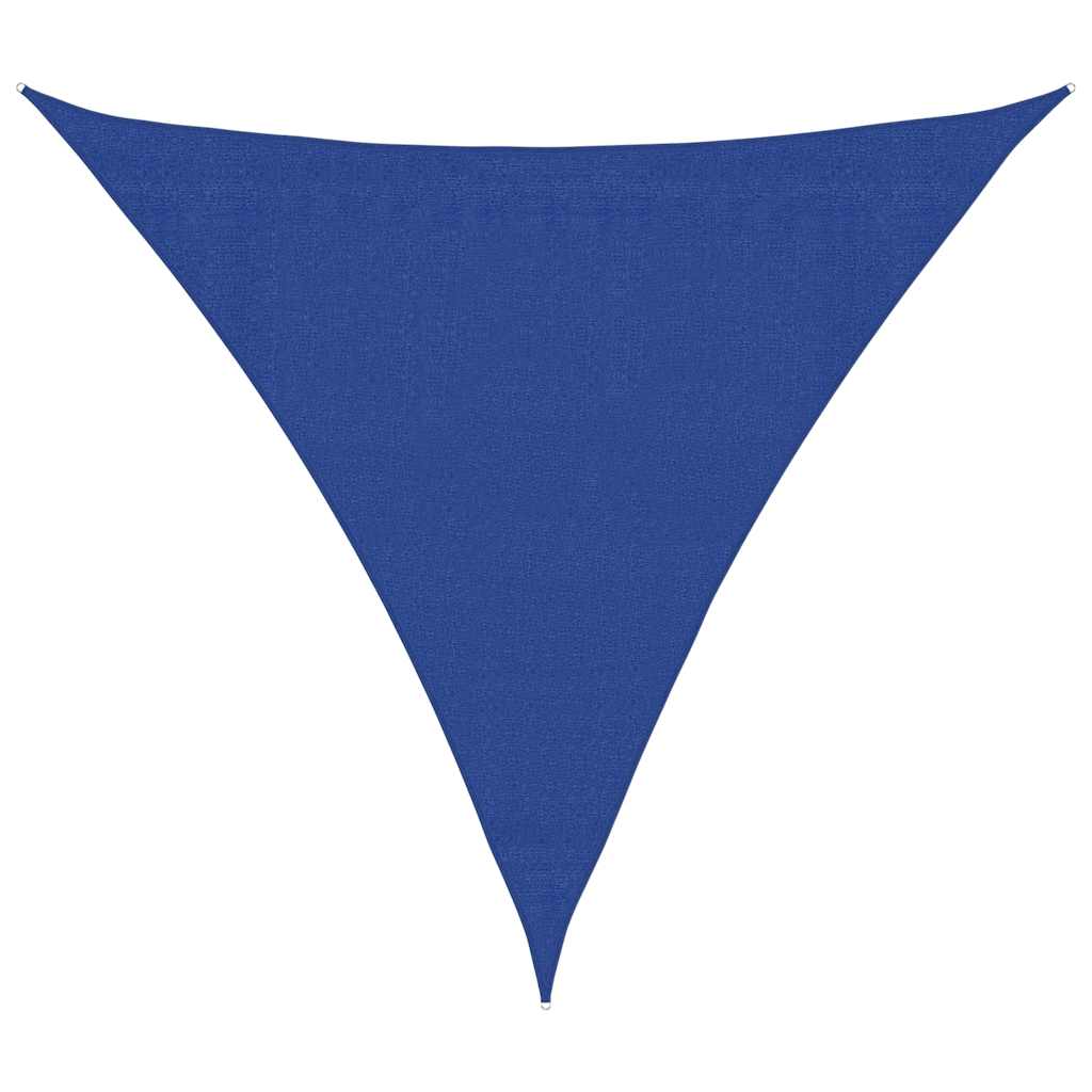 vidaXL Sunshade Sail 160 g/m² Triangular Blue 3.6x3.6x3.6 m HDPE