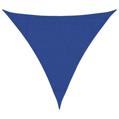 vidaXL Sunshade Sail 160 g/m² Triangular Blue 3.6x3.6x3.6 m HDPE