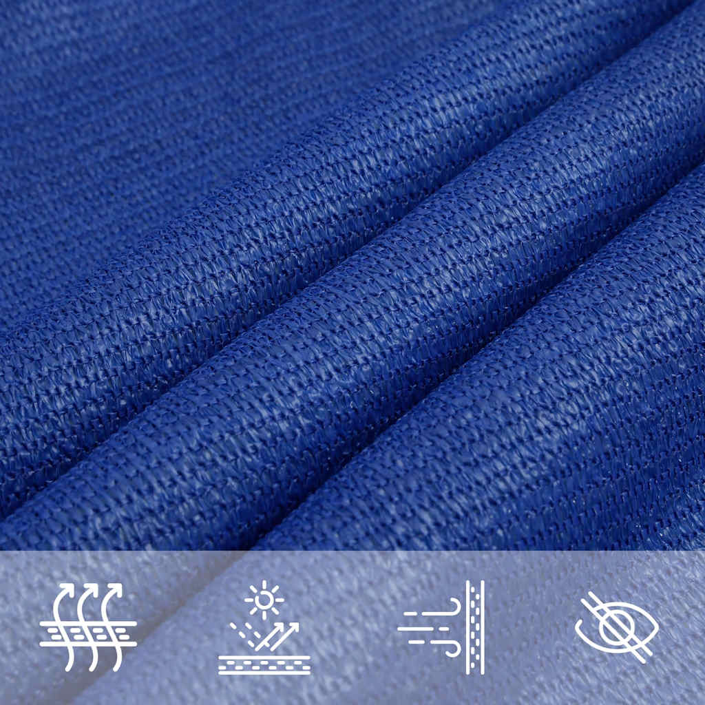 vidaXL Sunshade Sail 160 g/m² Triangular Blue 4.5x4.5x4.5 m HDPE