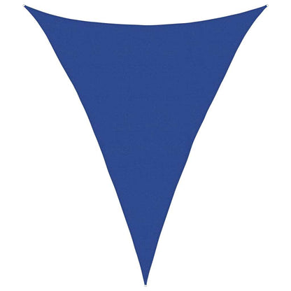 vidaXL Sunshade Sail 160 g/m² Triangular Blue 5x6x6 m HDPE