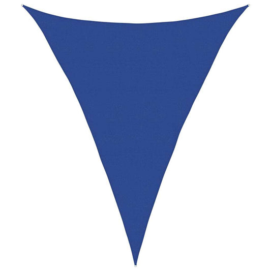 vidaXL Sunshade Sail 160 g/m² Triangular Blue 5x6x6 m HDPE