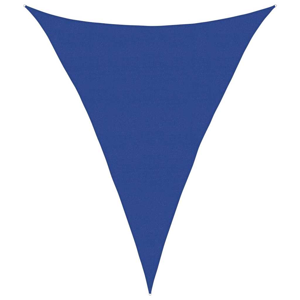 vidaXL Sunshade Sail 160 g/m² Triangular Blue 5x6x6 m HDPE