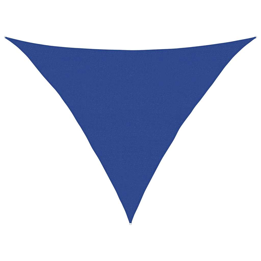 vidaXL Sunshade Sail 160 g/m² Triangular Blue 5x5x6 m HDPE