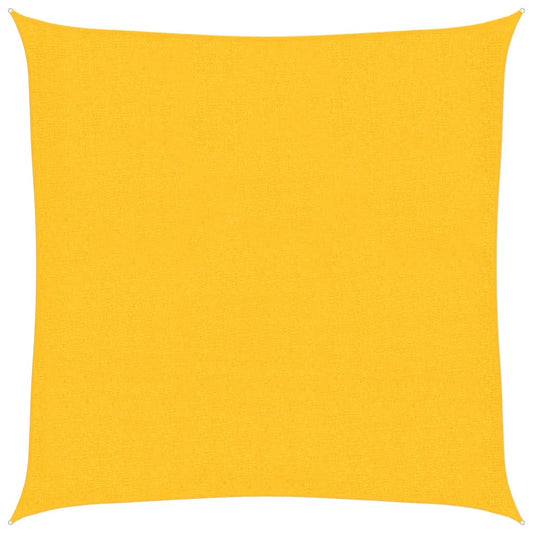 311547 vidaXL Sunshade Sail 160 g/m² Yellow 2x2 m HDPE