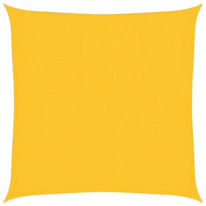 vidaXL Sunshade Sail 160 g/m² Yellow 2.5x2.5 m HDPE