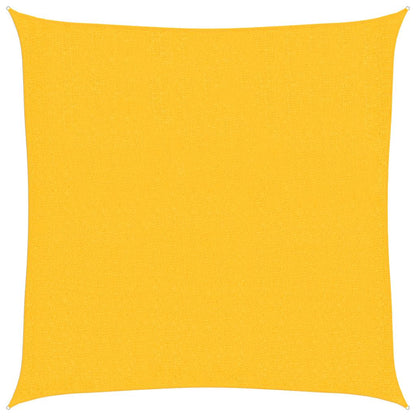 vidaXL Sunshade Sail 160 g/m² Yellow 2.5x2.5 m HDPE