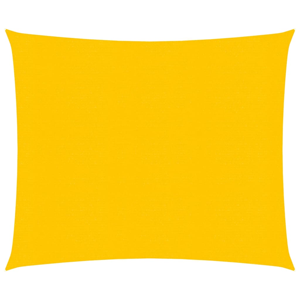 vidaXL Sunshade Sail 160 g/m² Square Yellow 4x4 m HDPE