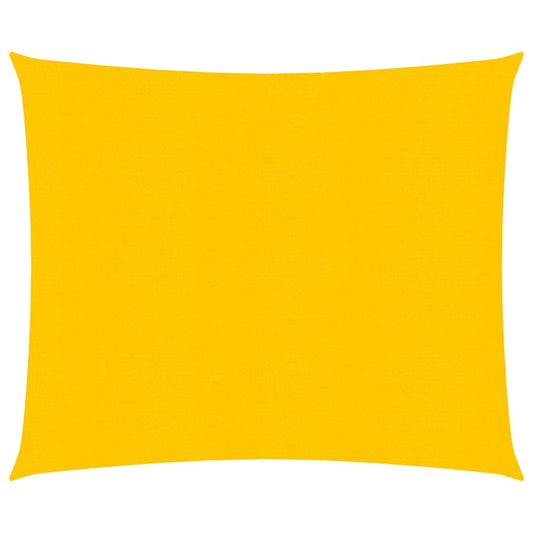 vidaXL Sunshade Sail 160 g/m² Square Yellow 4x4 m HDPE