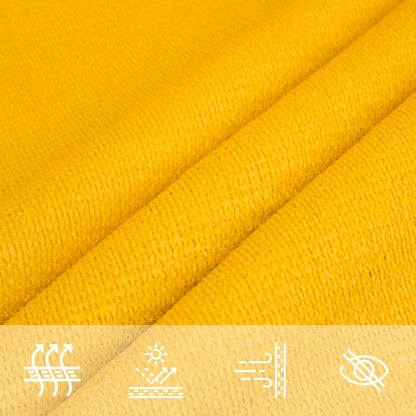 vidaXL Sunshade Sail 160 g/m² Square Yellow 4x4 m HDPE