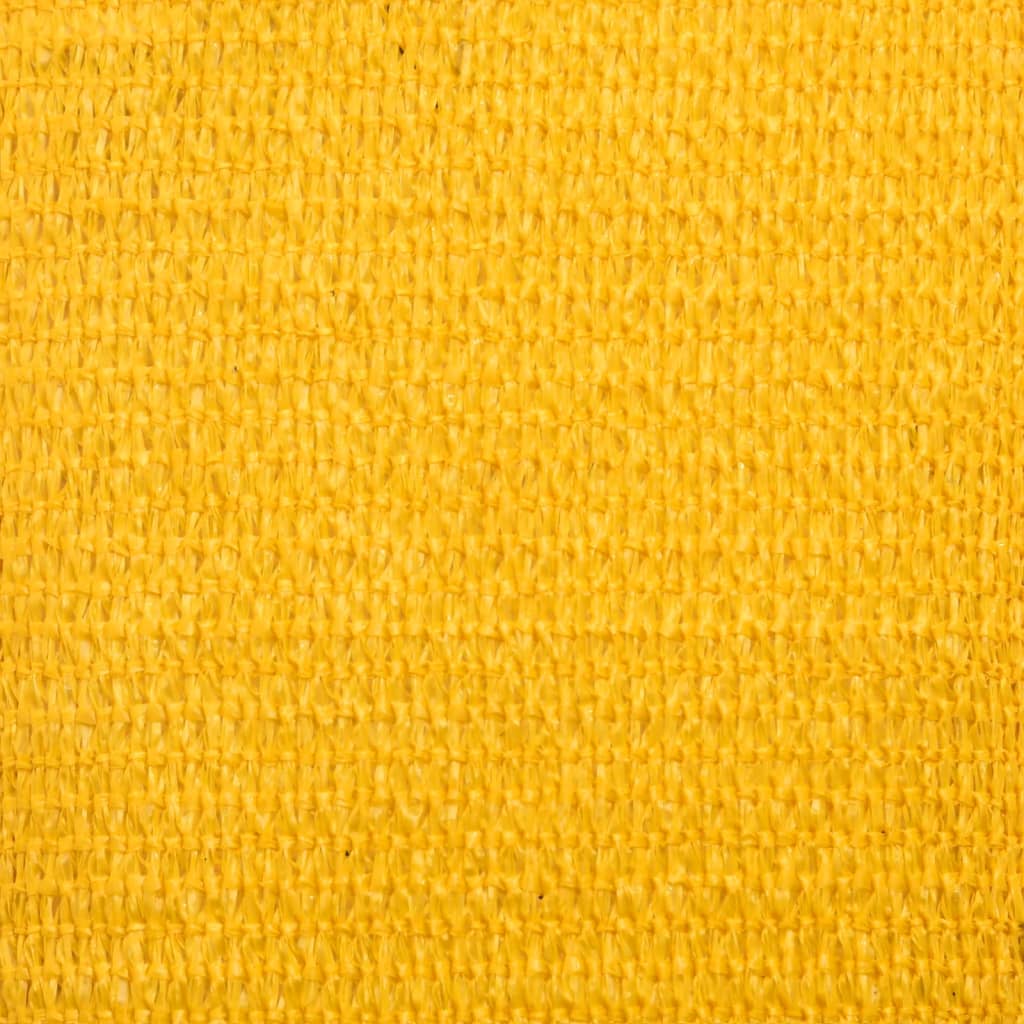 vidaXL Sunshade Sail 160 g/m² Square Yellow 4x4 m HDPE