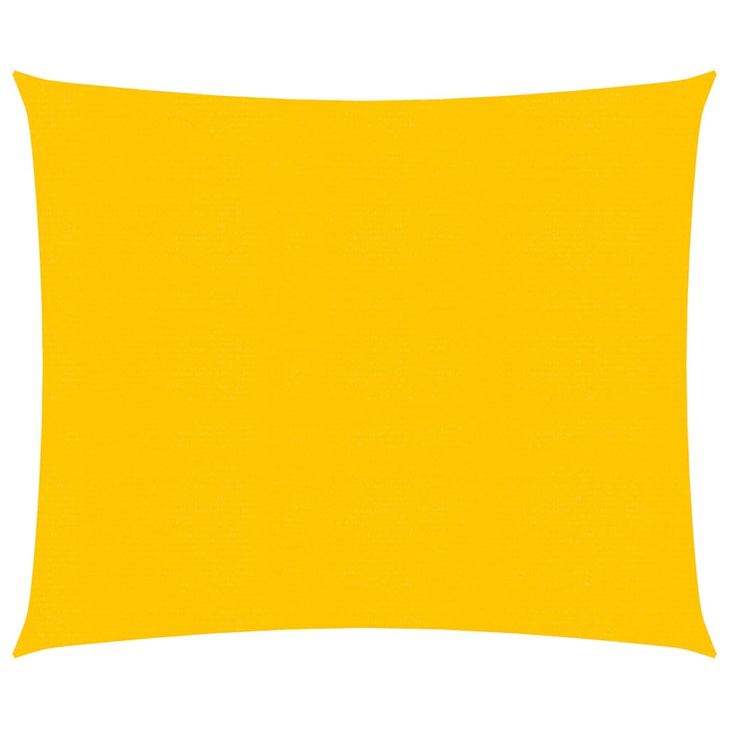 vidaXL Sunshade Sail 160 g/m² Square Yellow 5x5 m HDPE