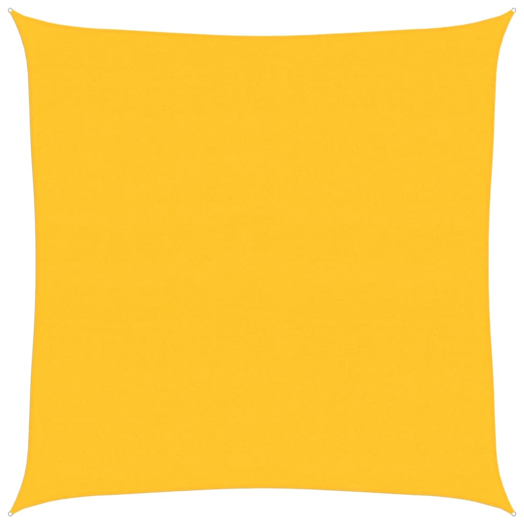 vidaXL Sunshade Sail 160 g/m² Square Yellow 6x6 m HDPE
