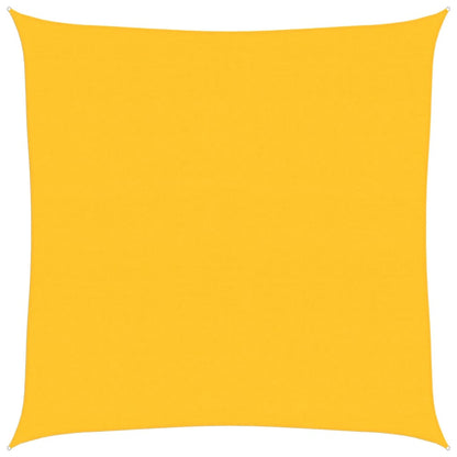 vidaXL Sunshade Sail 160 g/m² Square Yellow 6x6 m HDPE