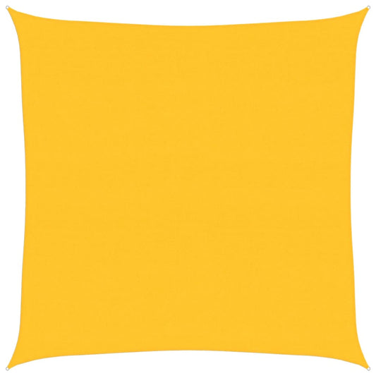 vidaXL Sunshade Sail 160 g/m² Square Yellow 6x6 m HDPE