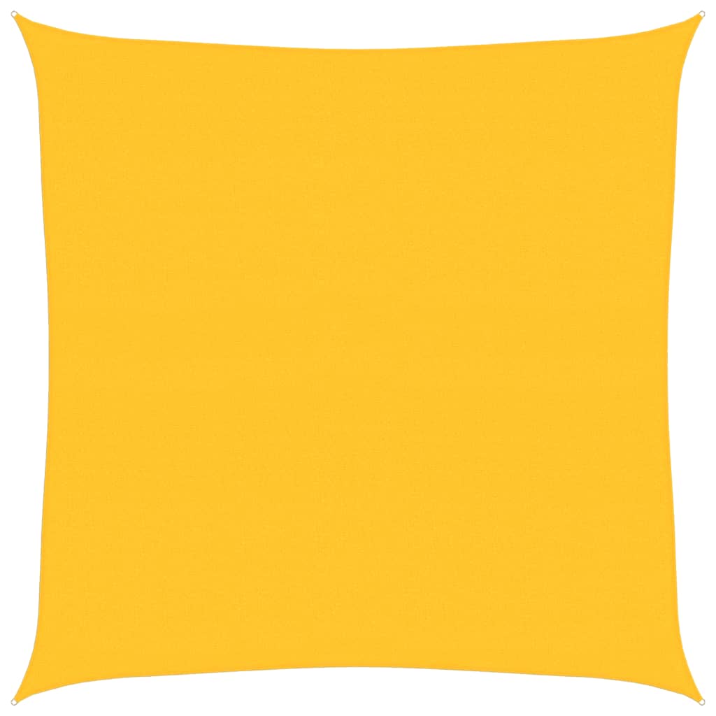 vidaXL Sunshade Sail 160 g/m² Square Yellow 7x7 m HDPE