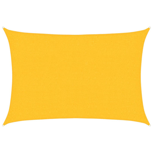 vidaXL Sunshade Sail 160 g/m² Rectangular Yellow 2x2,5 m HDPE