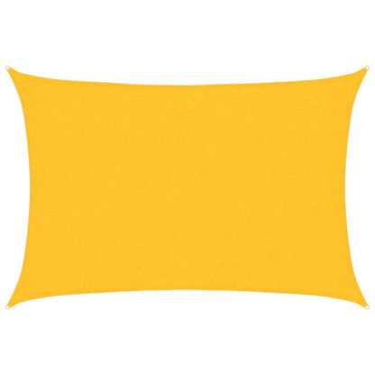 vidaXL Sunshade Sail 160 g/m² Rectangular Yellow 2x2.5 m HDPE