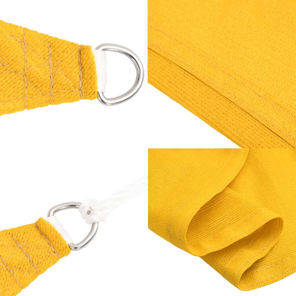 vidaXL Sunshade Sail 160 g/m² Rectangular Yellow 2x2.5 m HDPE