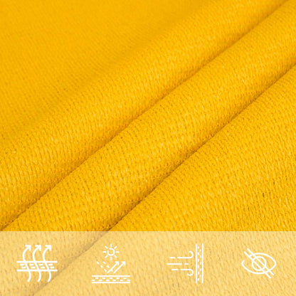 vidaXL Sunshade Sail 160 g/m² Rectangular Yellow 2x2.5 m HDPE