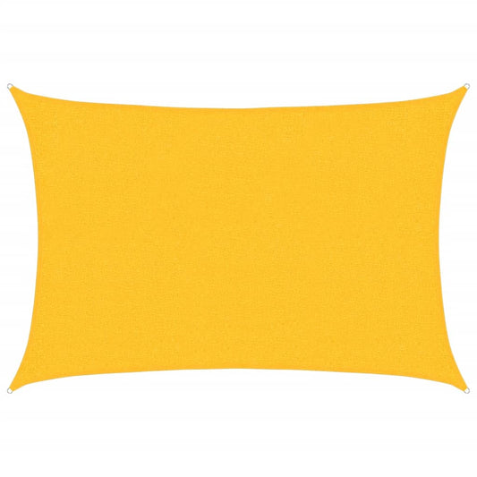 vidaXL Sunshade Sail 160 g/m² Rectangular Yellow 2x3 m HDPE