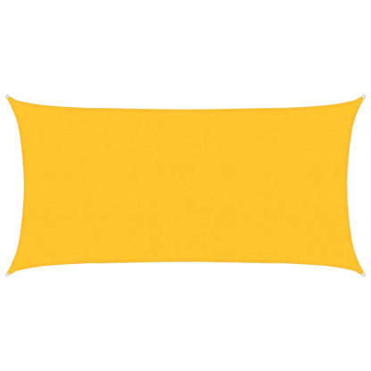 vidaXL Sunshade Sail 160 g/m² Rectangular Yellow 2x3.5 m HDPE