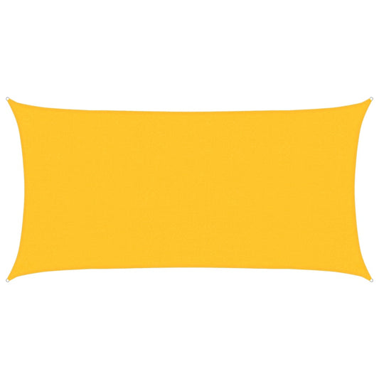 vidaXL Sunshade Sail 160 g/m² Rectangular Yellow 2x3,5 m HDPE