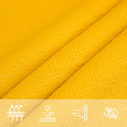 vidaXL Sunshade Sail 160 g/m² Rectangular Yellow 2x3.5 m HDPE