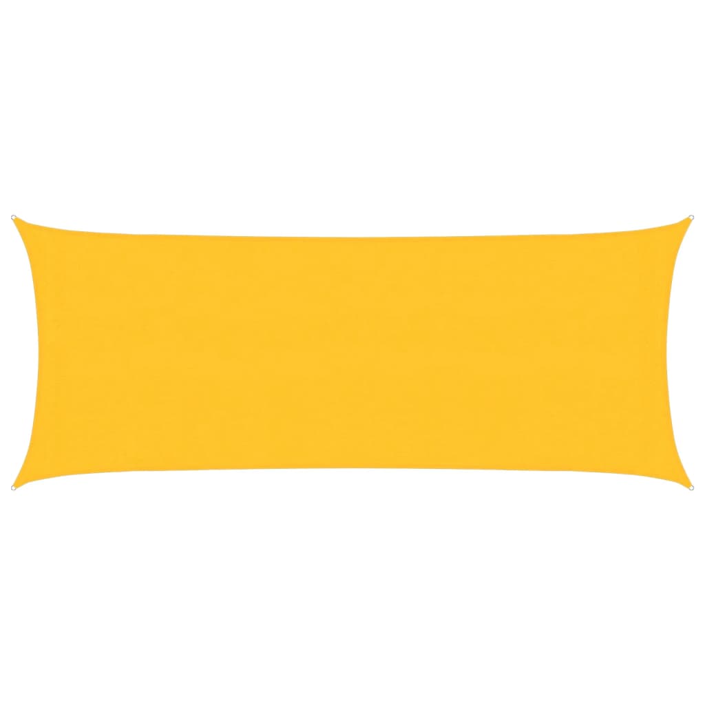 vidaXL Sunshade Sail 160 g/m² Yellow 2x5 m HDPE
