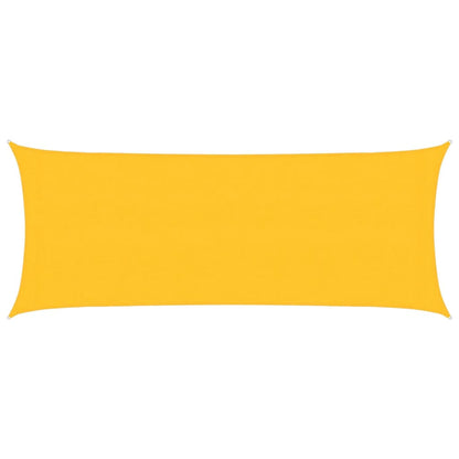 vidaXL Sunshade Sail 160 g/m² Yellow 2x5 m HDPE