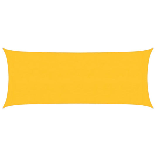 311561 vidaXL Sunshade Sail 160 g/m² Yellow 2x5 m HDPE