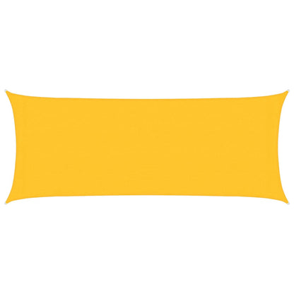 vidaXL Sunshade Sail 160 g/m² Yellow 2x5 m HDPE