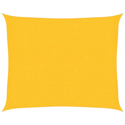 vidaXL Sunshade Sail 160 g/m² Yellow 2.5x3 m HDPE