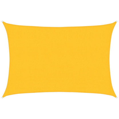 vidaXL Sunshade Sail 160 g/m² Yellow 2.5x3.5 m HDPE