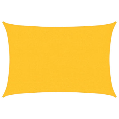 vidaXL Sunshade Sail 160 g/m² Yellow 2.5x4 m HDPE