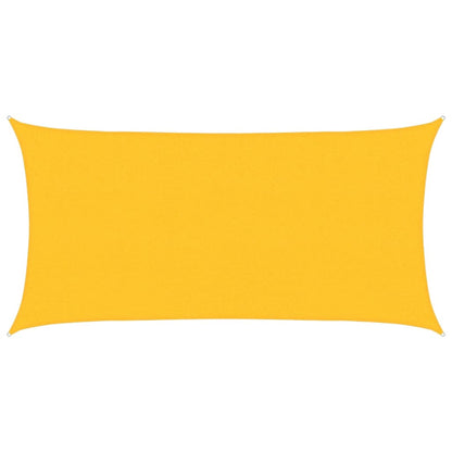 vidaXL Sunshade Sail 160 g/m² Yellow 2.5x4.5 m HDPE