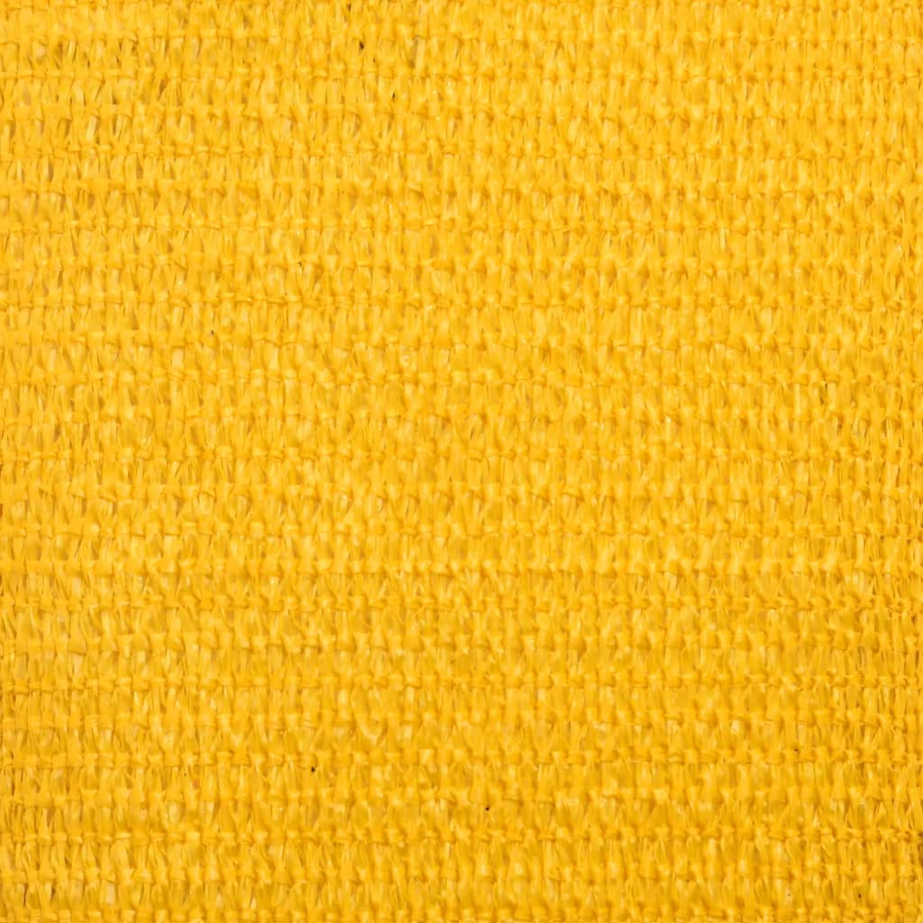 vidaXL Sunshade Sail 160 g/m² Yellow 2.5x5 m HDPE