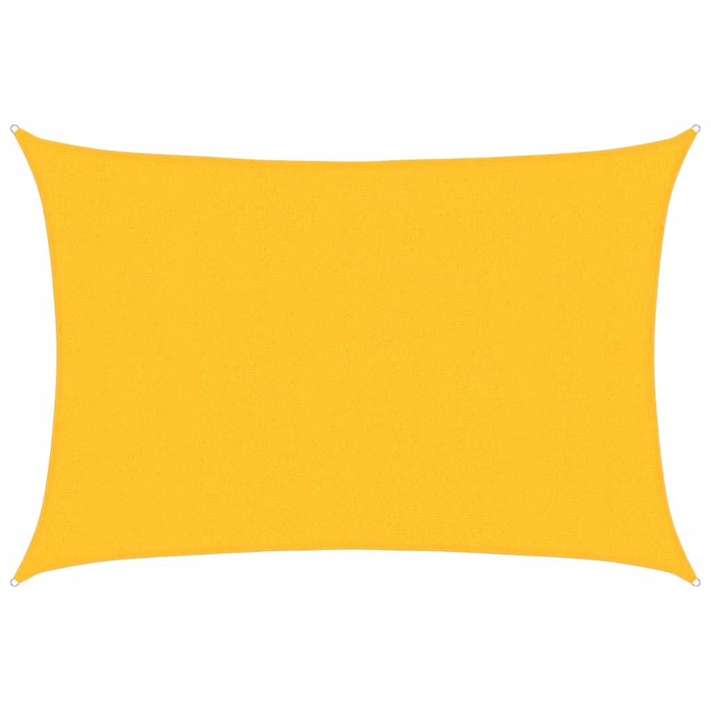 vidaXL Sunshade Sail 160 g/m² Yellow 3x4 m HDPE