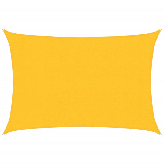 311567 vidaXL Sunshade Sail 160 g/m² Yellow 3x4 m HDPE