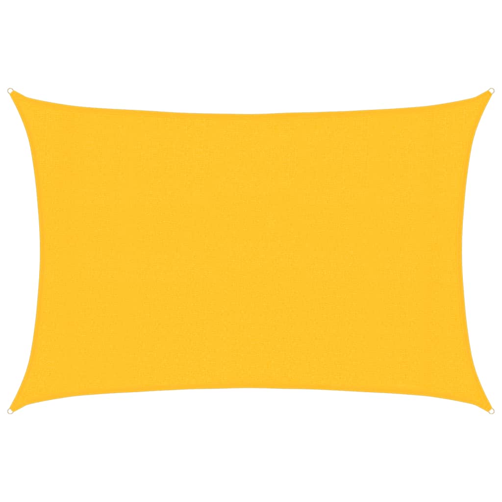 vidaXL Sunshade Sail 160 g/m² Yellow 3x4.5 m HDPE