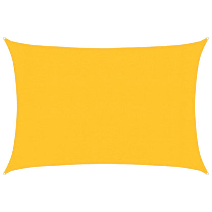 vidaXL Sunshade Sail 160 g/m² Yellow 3x4.5 m HDPE