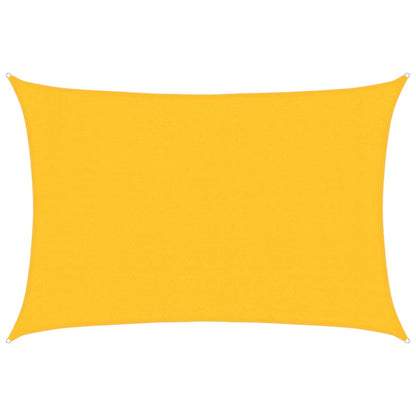 vidaXL Sunshade Sail 160 g/m² Yellow 3x5 m HDPE
